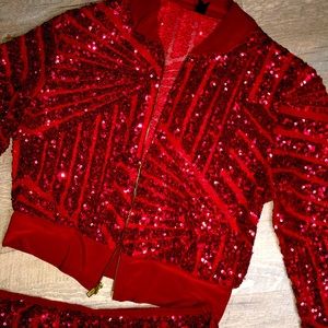 Red Sparkly 2 piece set